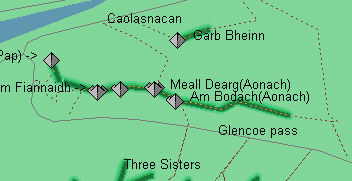 Aonach sketch map
