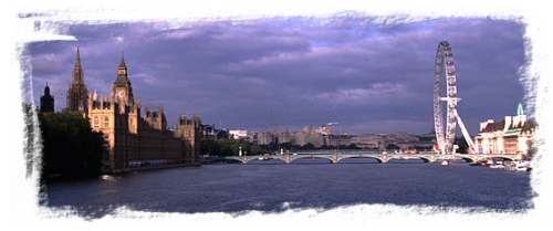 Palace of Westminster, London Eye and County Hall