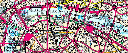 London walks - map