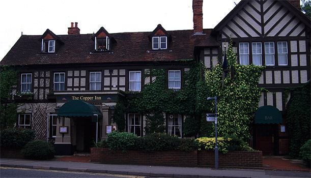 An elegant hotel with bar