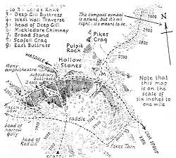 (c) Wainwright page fragment Scafell Pike